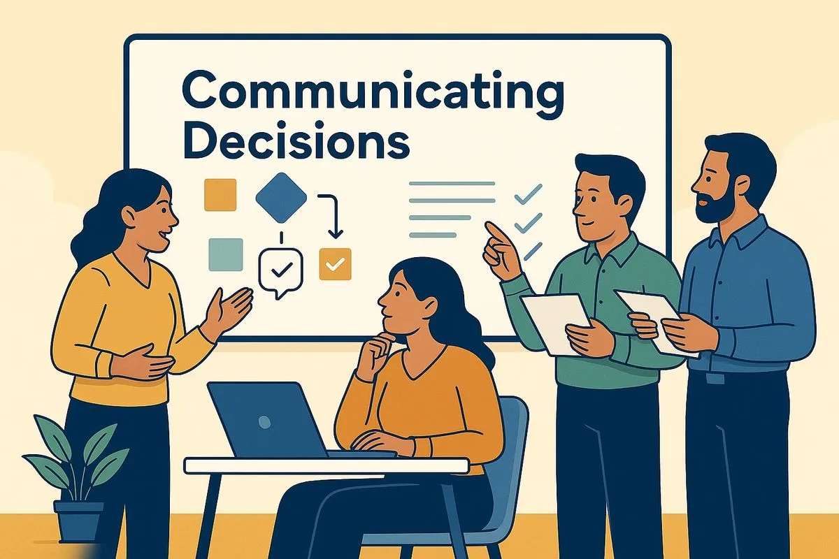 Communicating Decisions: Templates, Channels, and Logs